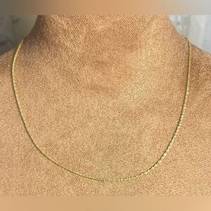 Sterling Silver over gold Necklace 20 inch Italy